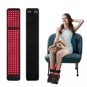 Red Infrared Light Therapy Belt for Body Pain, Near-Infrared LED Light Wrap Device with Timer Flexible Wearable Pad with 640NM 660NM 850NM for  Back Shoulder Knee Joints Foot Pain Relief