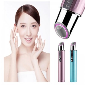 RF Beauty Eye Massager Stick EMS Beauty Eye Instrument Radio Frequency hot & cool Compress  instrument  for reducing fine lines, anti-wrinkles, fading dark circle, fading eye bags