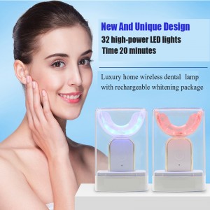 Advanced Wireless Recharge Bleaching New Design Teeth Whitening Led Light 2022 Snow Teeth Whitening Light Private Label Smart Rechargeable Led Light Kit OEM Home Use